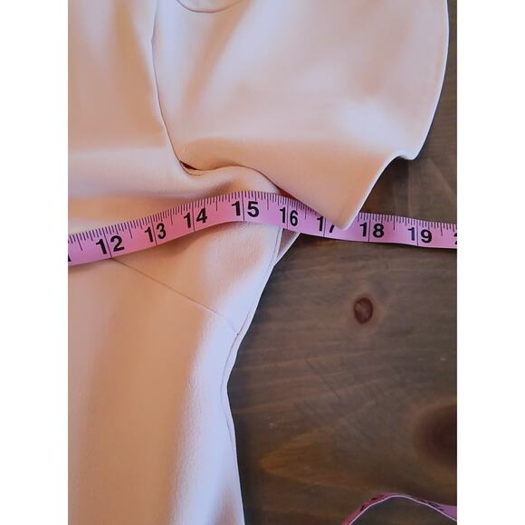 Calvin Klein Flutter Sleeve Dress Women's Size 2 Light Pink Knee Length Lined - Picture 10 of 14